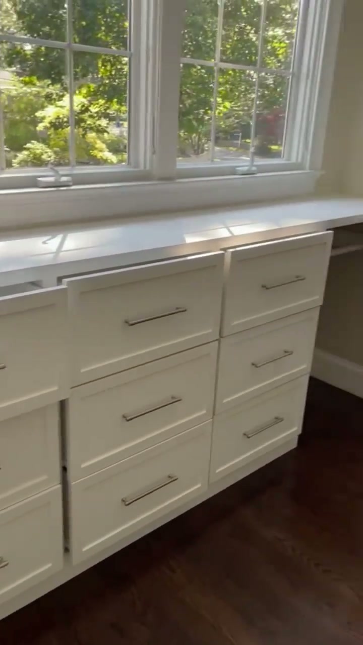 Walkthrough of the finished custom walk-in closet