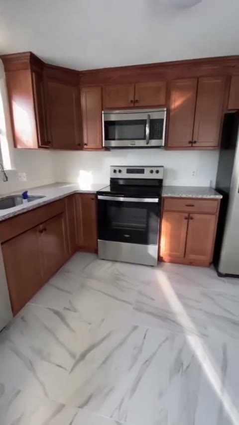 Walkthrough of the renovated kitchen